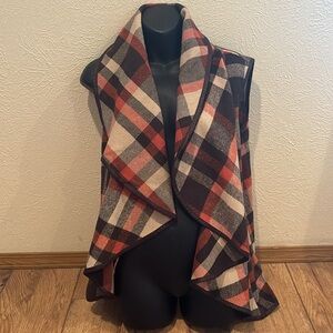 Hyfve Fall Plaid Women’s Ruffle Vest